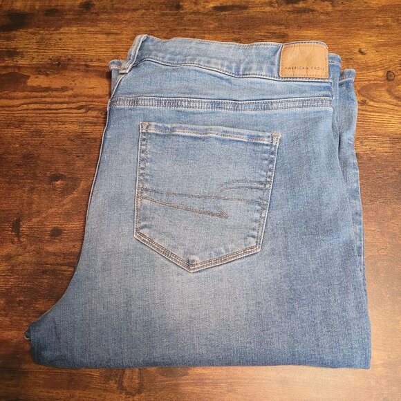 American Eagle Jeans 16 S Next Level Stretch Favorite Boyfriend Mid Rise - Picture 3 of 12